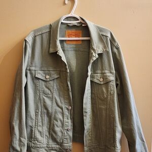 Levi's Womens Olive Green Denim Jacket